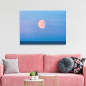 Moon Over the Bering Sea | Russia Far East Canvas Afdruk (Insitu (Woonkamer))