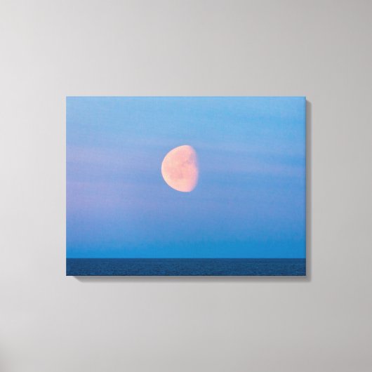 Moon Over the Bering Sea | Russia Far East Canvas Afdruk (Voorkant)