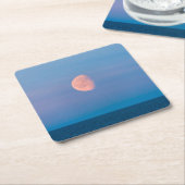 Moon Over the Bering Sea | Russia Far East Kartonnen Onderzetters (Schuin)