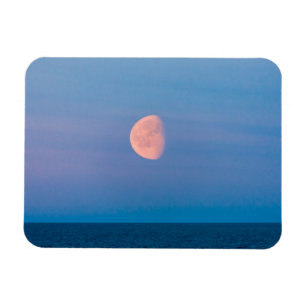 Moon Over the Bering Sea Russia Far East Magneet