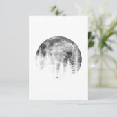 Moon over the forest kaart (Staand voorkant)