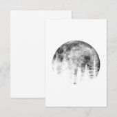 Moon over the forest kaart (Voorkant / Achterkant)