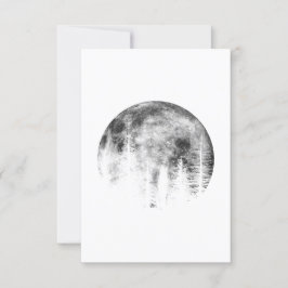 Moon over the forest kaart