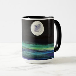 Moon Over Water - Kunstwerk - zwart Mok