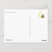Moon owl middernacht koffie briefkaart (Achterkant)
