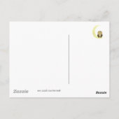 Moon owl middernacht koffiepoëzie briefkaart (Achterkant)