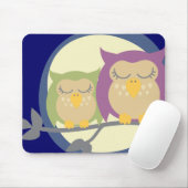 Moon Owls Mouse Mat Muismat (Met muis)