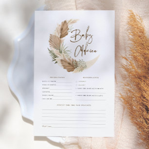 Moon Palm & Pampas Baby Voorspelling & Advies Spel