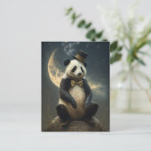  Moon Panda Beer Briefkaart (Staand voorkant)
