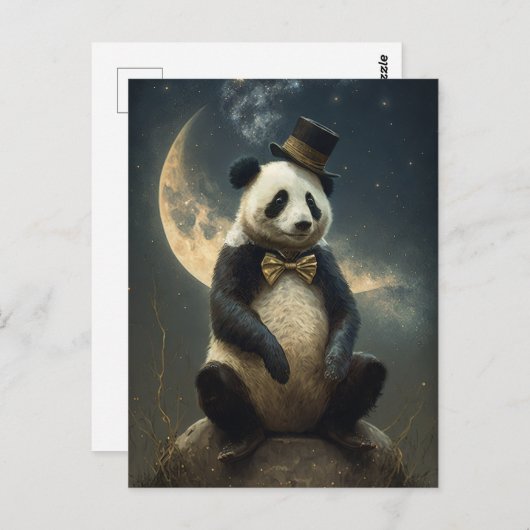 Moon Panda Beer Briefkaart (Voorkant / Achterkant)