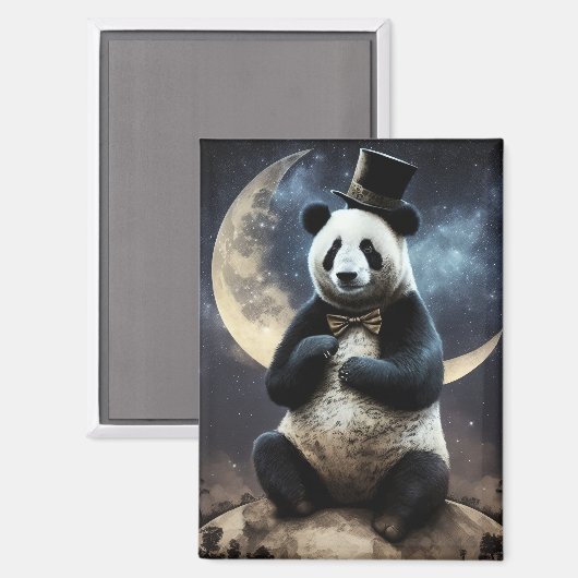 Moon Panda Beer Magneet (Voorkant / Achterkant)