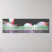 Moon Panorama Apollo 17 Glitch (Taller) Poster (Voorkant)