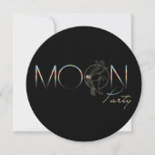 Moon Party - Uitnodiging Kaart (Voorkant)