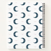 Moon Pattern Spiral Notebook 8.5x11 Notitieboek (Achterkant)