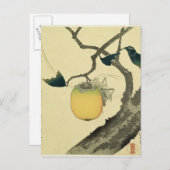 Moon, Persimmon en Grasshopper, 1807 Briefkaart (Voorkant / Achterkant)