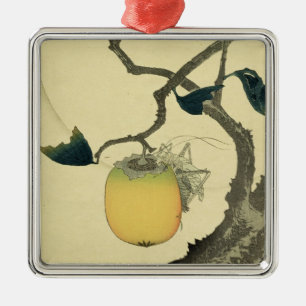 Moon, Persimmon en Grasshopper, 1807 Metalen Ornament