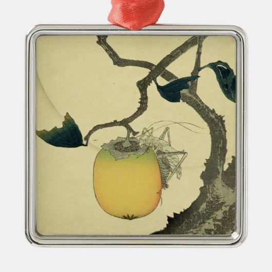 Moon, Persimmon en Grasshopper, 1807 Metalen Ornament (Voorkant)