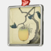Moon, Persimmon en Grasshopper, 1807 Metalen Ornament (Links)