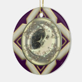 Moon Personalized Round Ornament (Links)