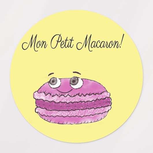 Moon Petit Macaron Labels (Design 1)