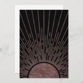 Moon Phase Arch Abstracte Sun en Sun Rays Set, 1/6 Feestdagenkaart (Voorkant / Achterkant)