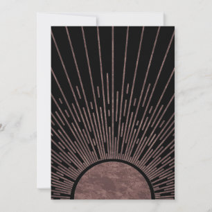 Moon Phase Arch Abstracte Sun en Sun Rays Set, 1/6 Feestdagenkaart