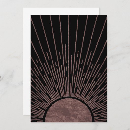 Moon Phase Arch Abstracte Sun en Sun Rays Set, 1/6 Kaart (Voorkant / Achterkant)