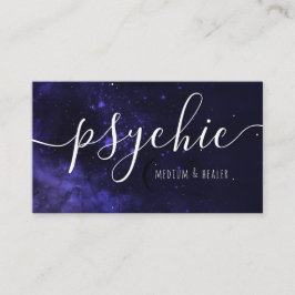 Moon Phase Celestial Sky Psychic Medium Healer Visitekaartje