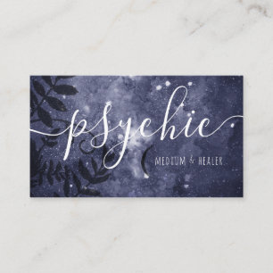 Moon Phase Celestial Sky Psychic Medium Healer Visitekaartje