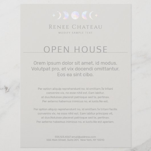 Moon Phase Flyer (Voorkant)