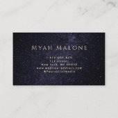 Moon Phase Galaxy Yoga Energy Healer Visitekaartje (Achterkant)