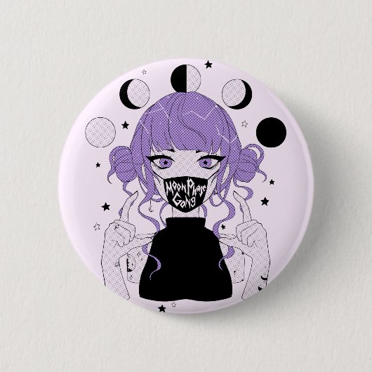 MOON PHASE GANG Button (Voorkant)