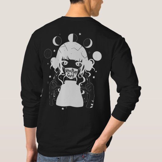 MOON PHASE GANG Donkere hoes T-shirt (Achterkant)