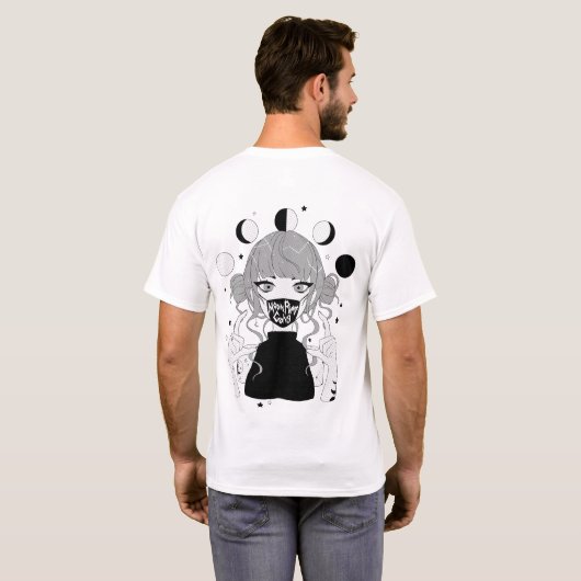 MOON PHASE GANG Light T-shirt (Achterkant volledig)