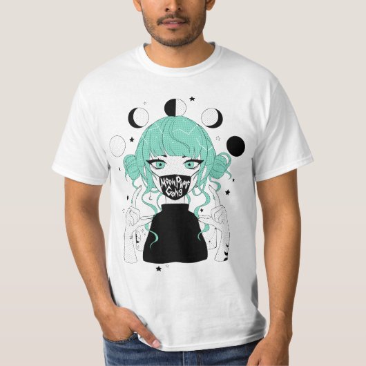 MOON PHASE GANG T-SHIRT (Voorkant)