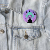 MOON PHASE GANG-toets Ronde Button 5,7 Cm (In situ)