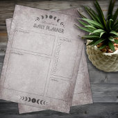 Moon Phase  Gothic Gepersonaliseerde Planner Notitieblok