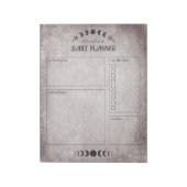 Moon Phase  Gothic Gepersonaliseerde Planner Notitieblok (Linkerzijde)