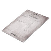 Moon Phase  Gothic Gepersonaliseerde Planner Notitieblok (Schuin)