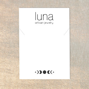 Moon Phase Ketting Bracelet Display Holder Visitekaartje