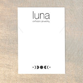 Moon Phase Ketting Bracelet Display Holder Visitekaartje