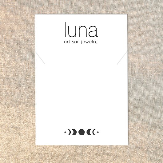 Moon Phase Ketting Bracelet Display Holder Visitekaartje