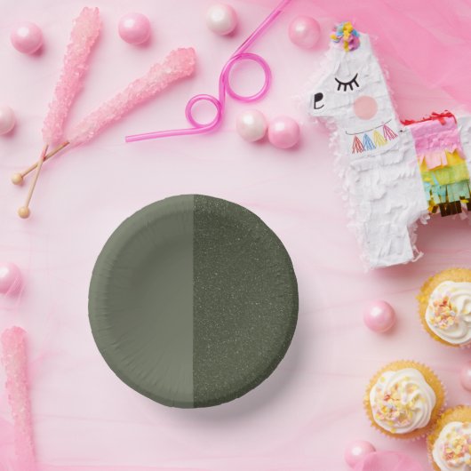 Moon Phase Moss Green Paper Bord – (Feest)