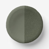 Moon Phase Moss Green Paper Bord – (Voorkant)