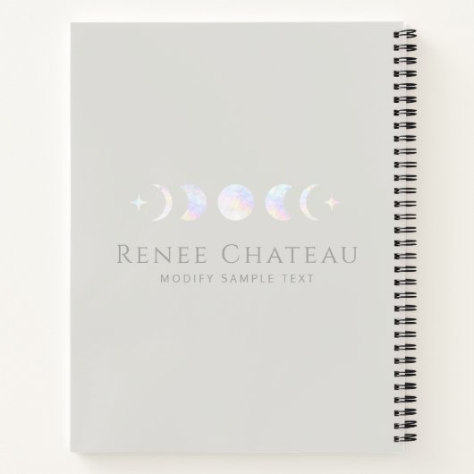 Moon Phase Notitieboek (Achterkant)