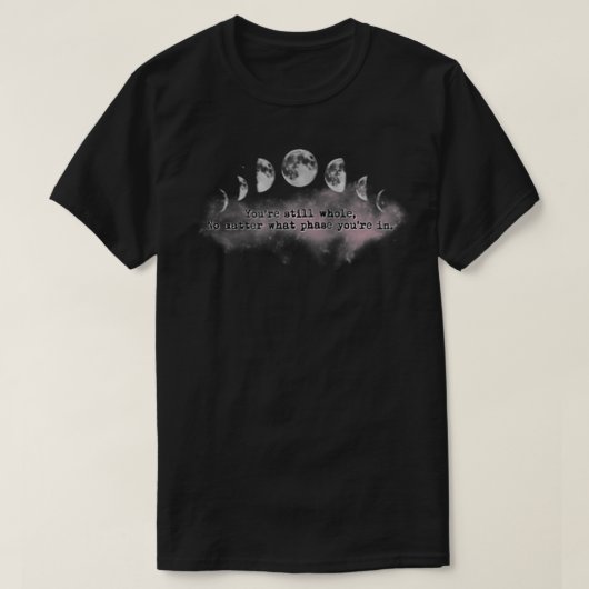 Moon Phase Zip T-shirt (Design voorkant)