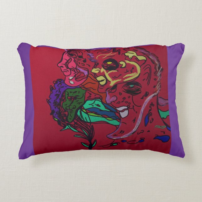 Moon Phases Abstract Art Accent Pillow Accent Kussen (Voorkant)