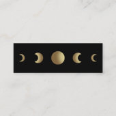 Moon Phases Astrologer Tarot Reader Mini Visitekaartje (Voorkant)