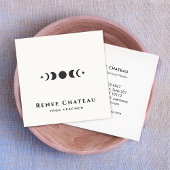 Moon Phases Astrology Yoga Teacher Vierkante Visitekaartje