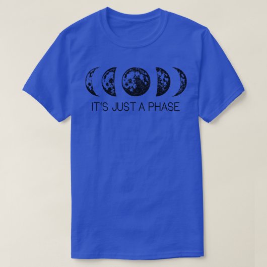 Moon Phases Astronomie T-shirt (Design voorkant)